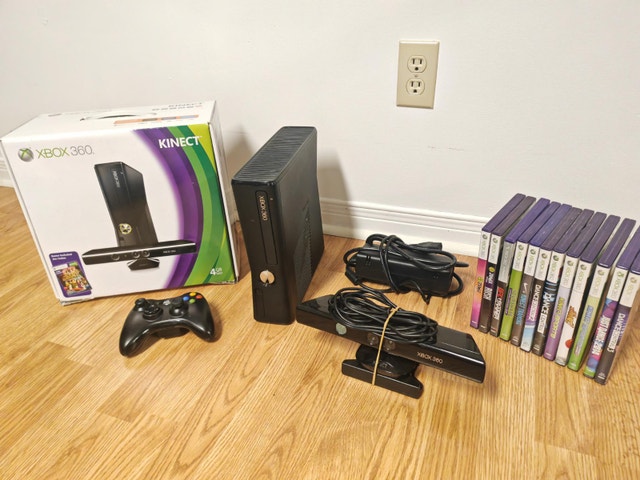 Xbox 360 Kinect Bundle – 12 Games, Controller & Original Box
