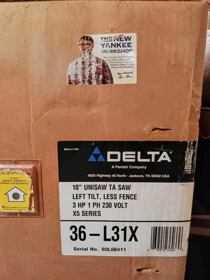 Brand New Delta Unisaw X5 3HP + Biesemeyer Fence & Blades - photo 2
