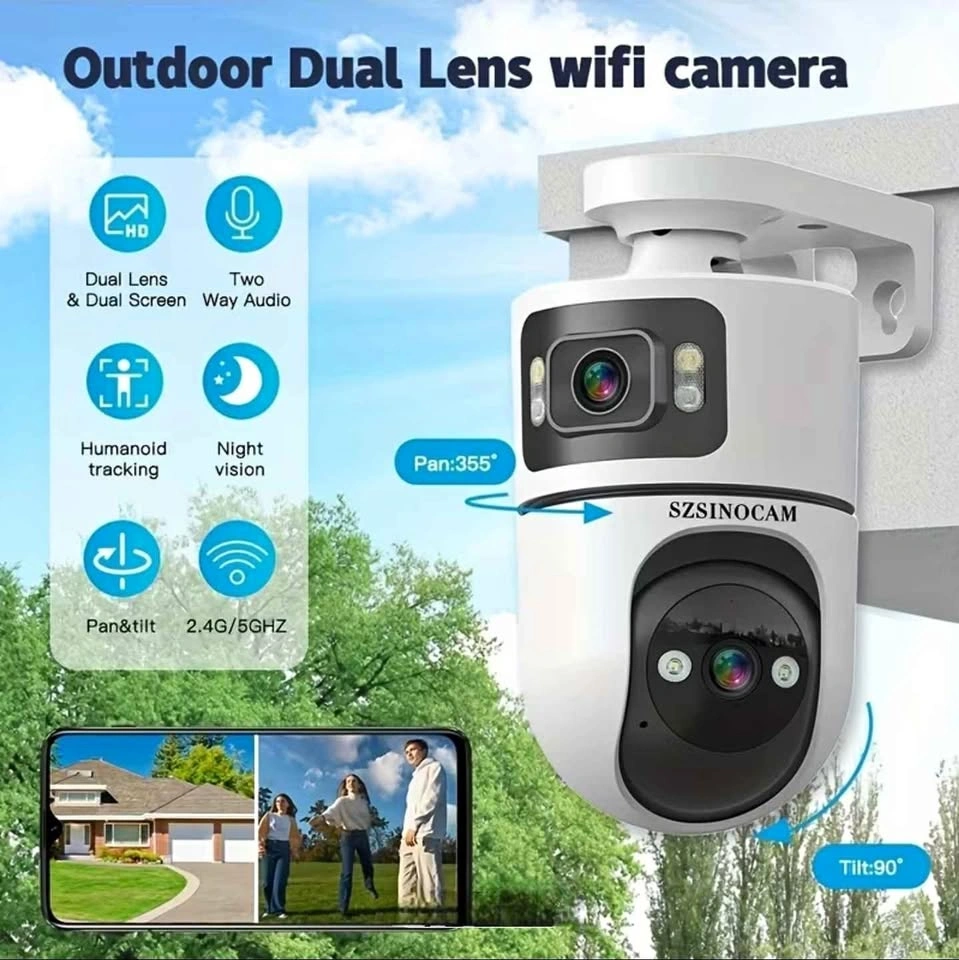 4K PTZ Security Camera with Spotlight and Motion Detection