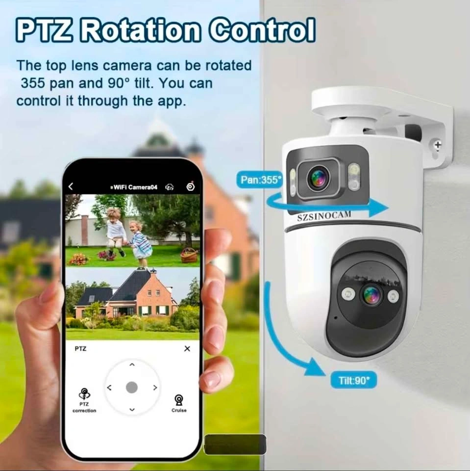 4K PTZ Security Camera with Spotlight and Motion Detection - photo 4