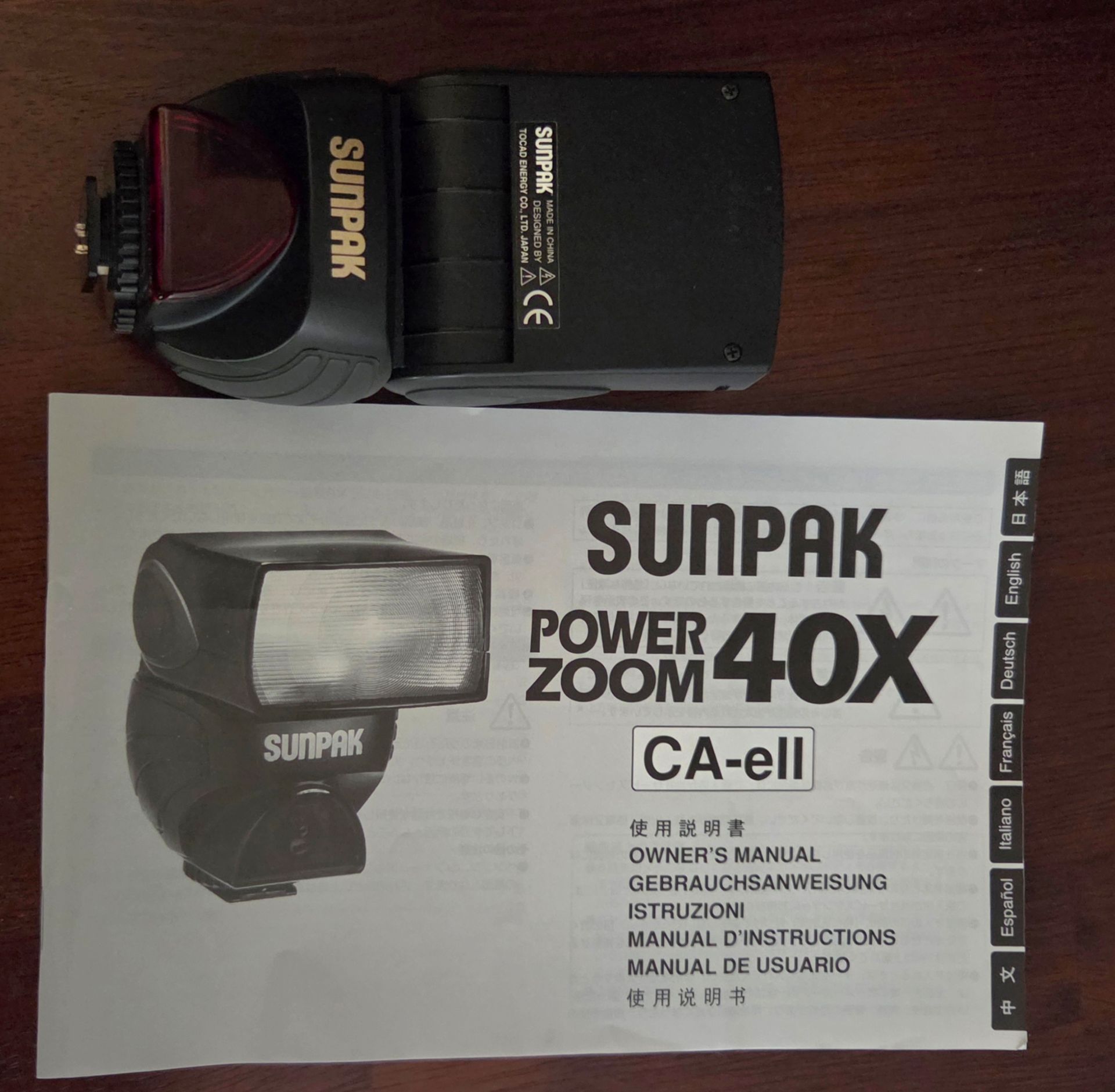 Sunpak Flash mdl# PZ-40X - photo 2