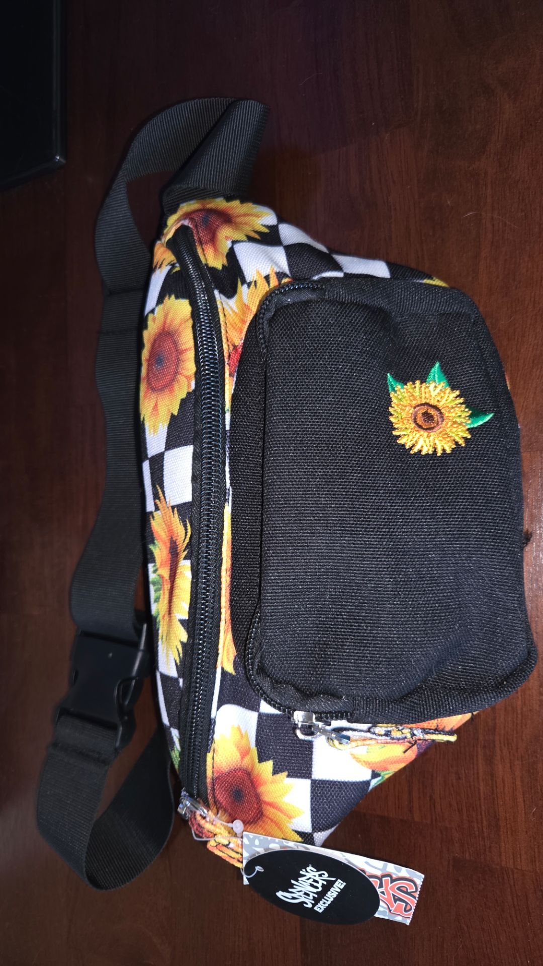 Black & Yellow Sunflower Fanny Pack