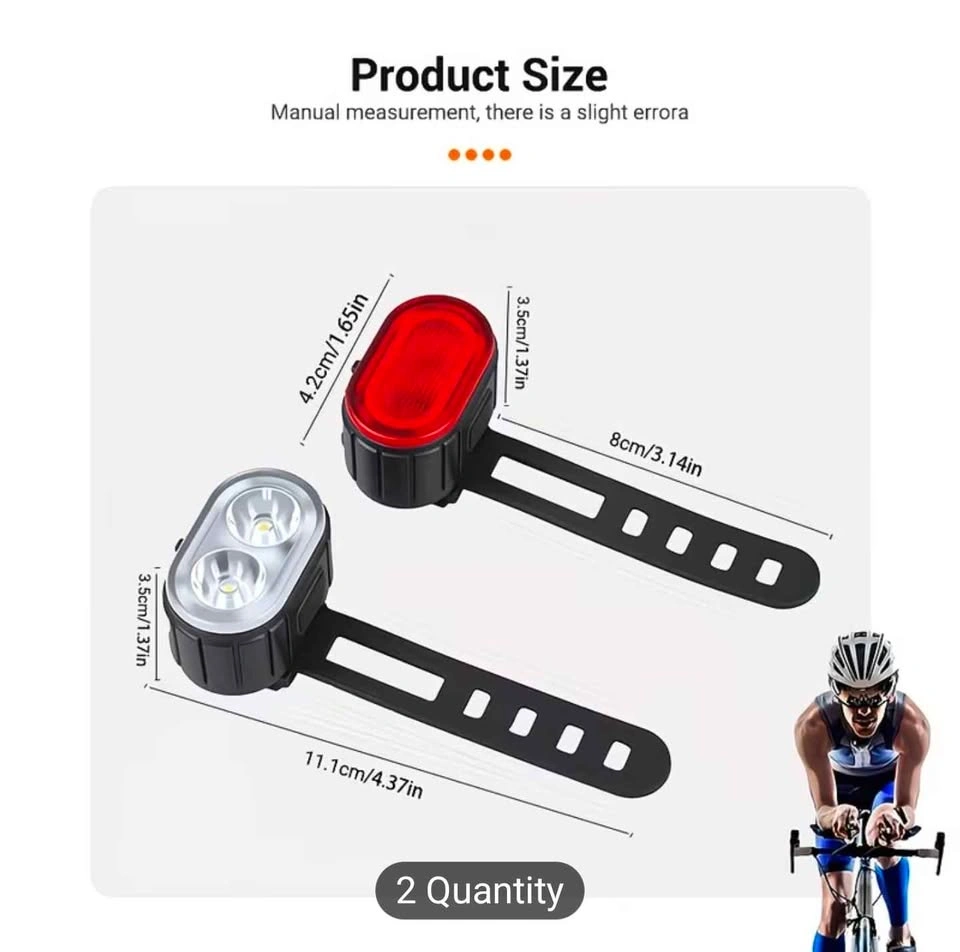 Portable Multi-functional Bicycle Headlight and Taillight Set - photo 4