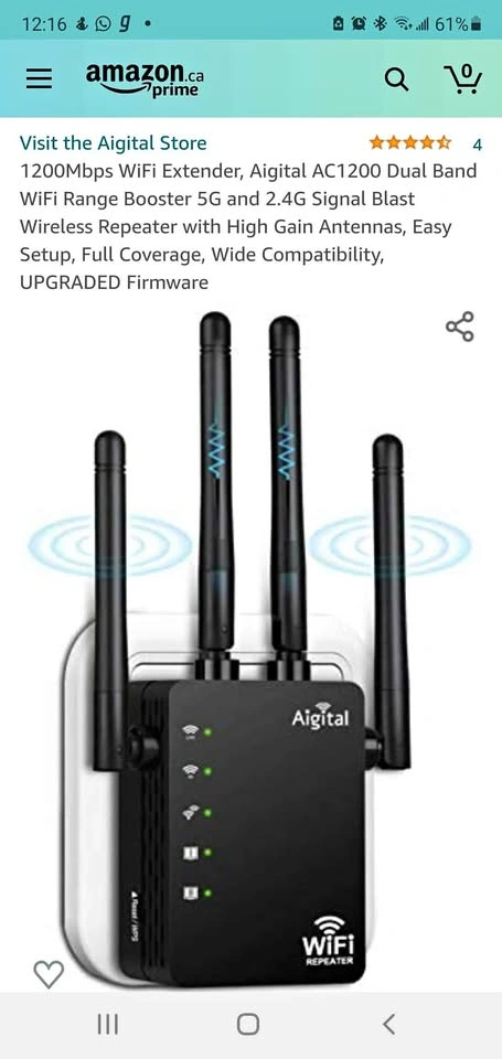 1200mbps WiFi Extender