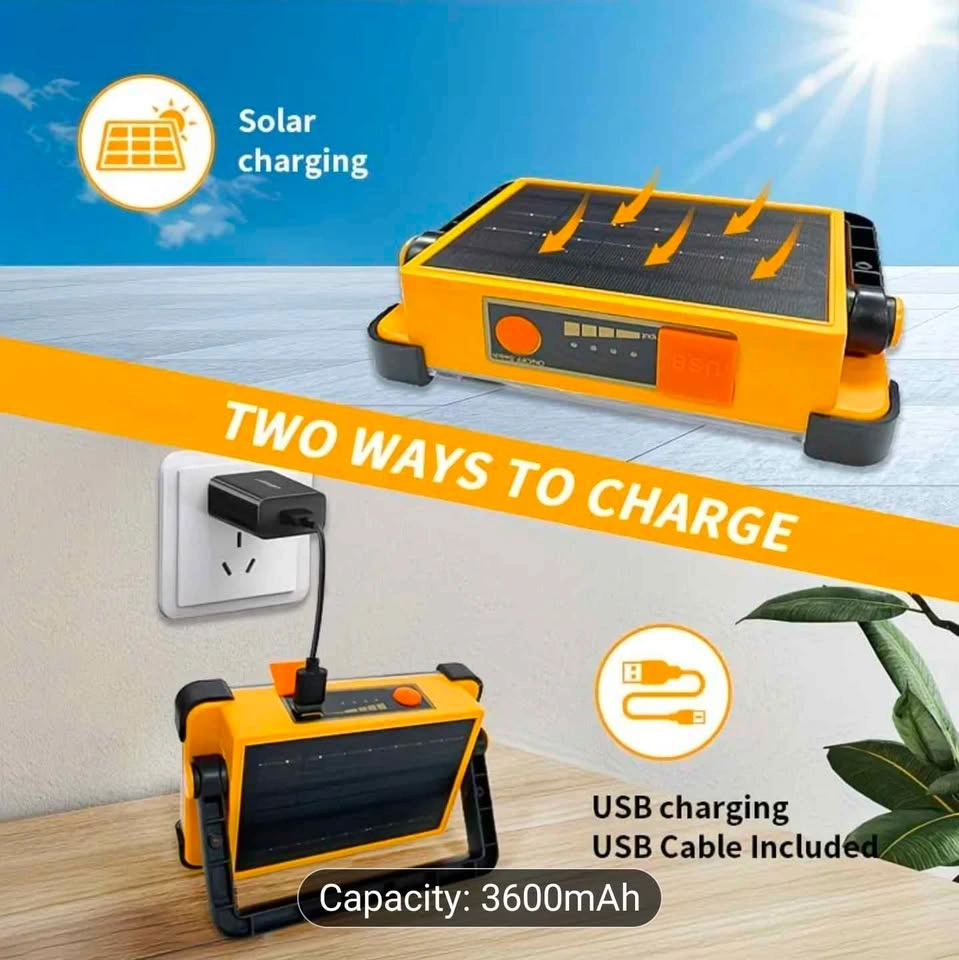 Ultra-Bright Solar Emergency Light, Portable Floodlight - photo 2