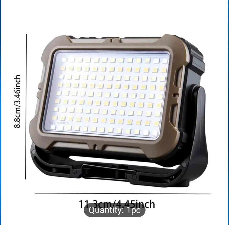 Solar Portable LED Work Light with Type-C Fast Charging - photo 4