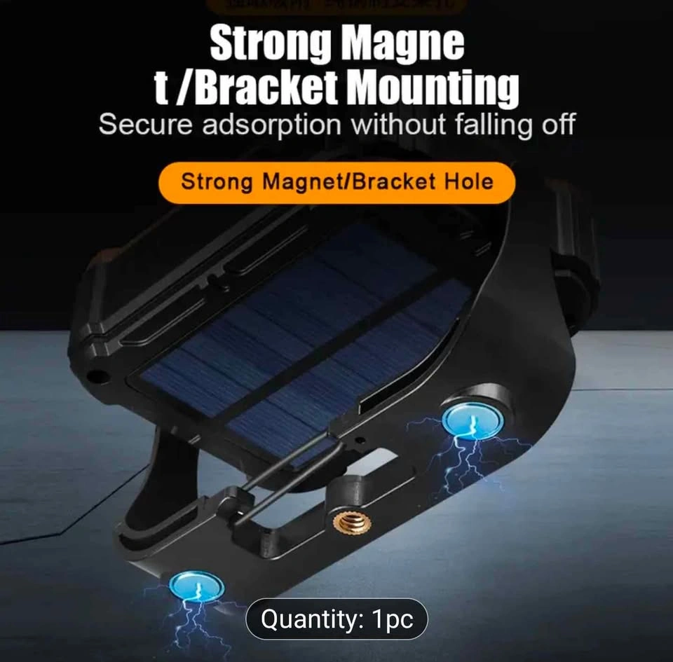 Solar Portable LED Work Light with Type-C Fast Charging - photo 5