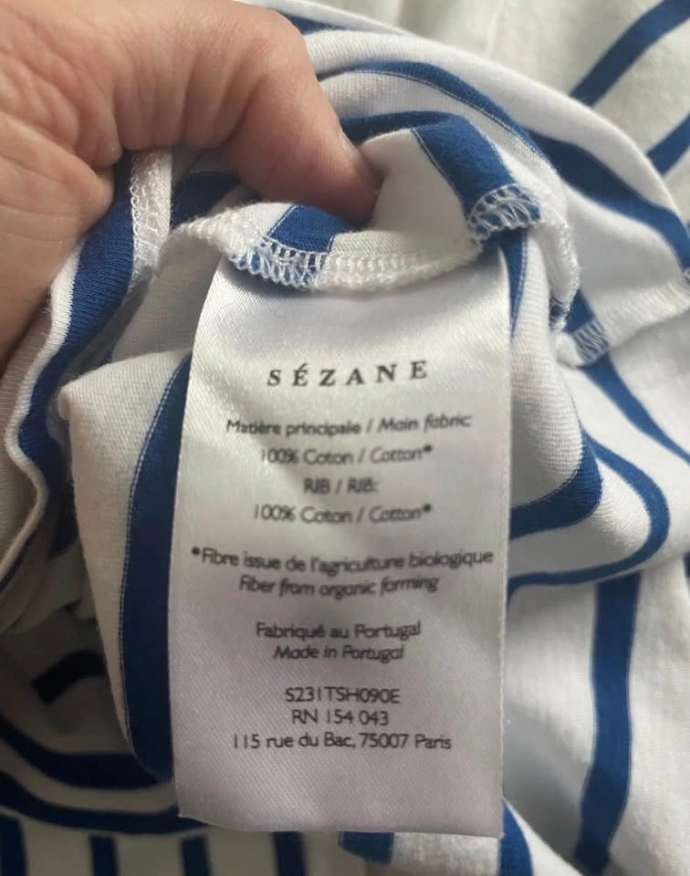 Sézane ‘amour libre’ striped t-shirt, S - photo 5