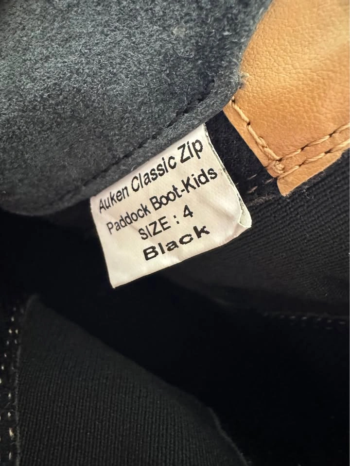 Auken Classic Zip Paddock Boot Kids Size 4 - photo 2