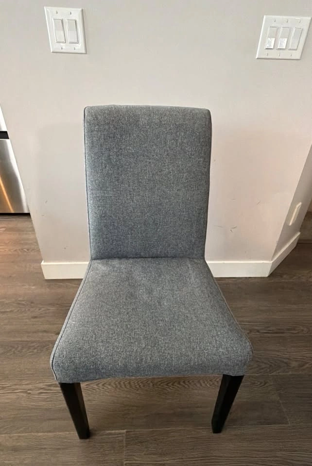 Set of 4 Ikea Bergmund dining chairs with washable covers - photo 2