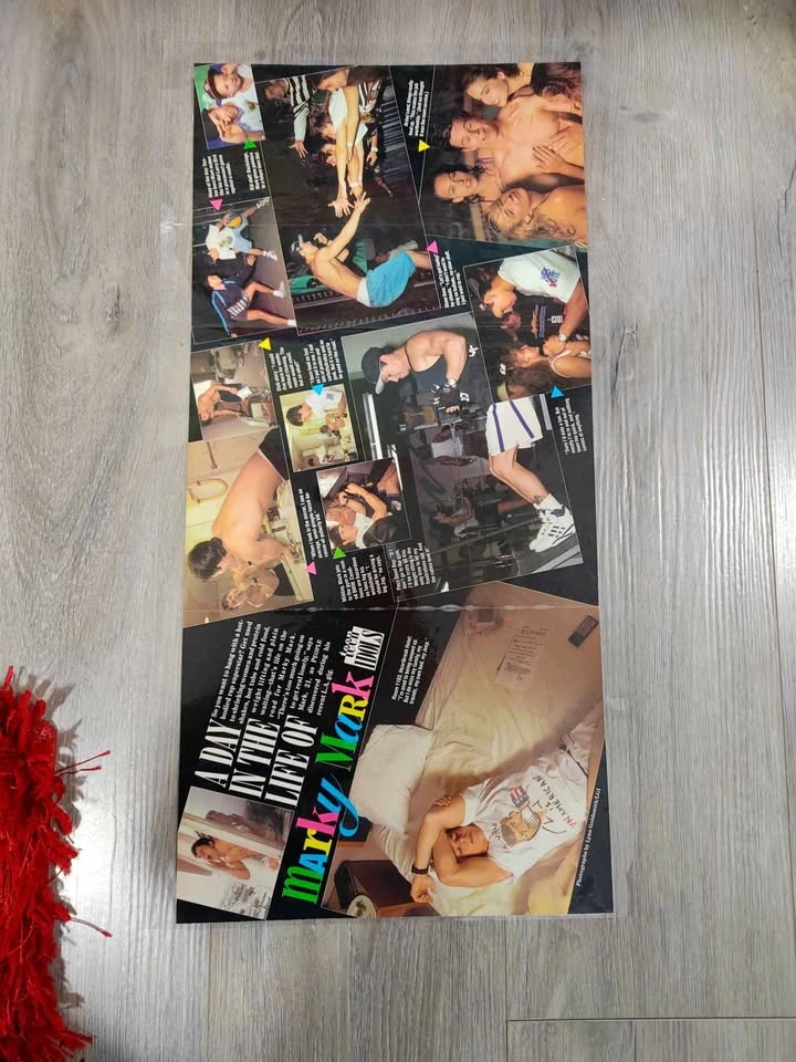 Vintage Rare 90's Marky Mark Rap Promo Poster Simile Autograph - photo 4