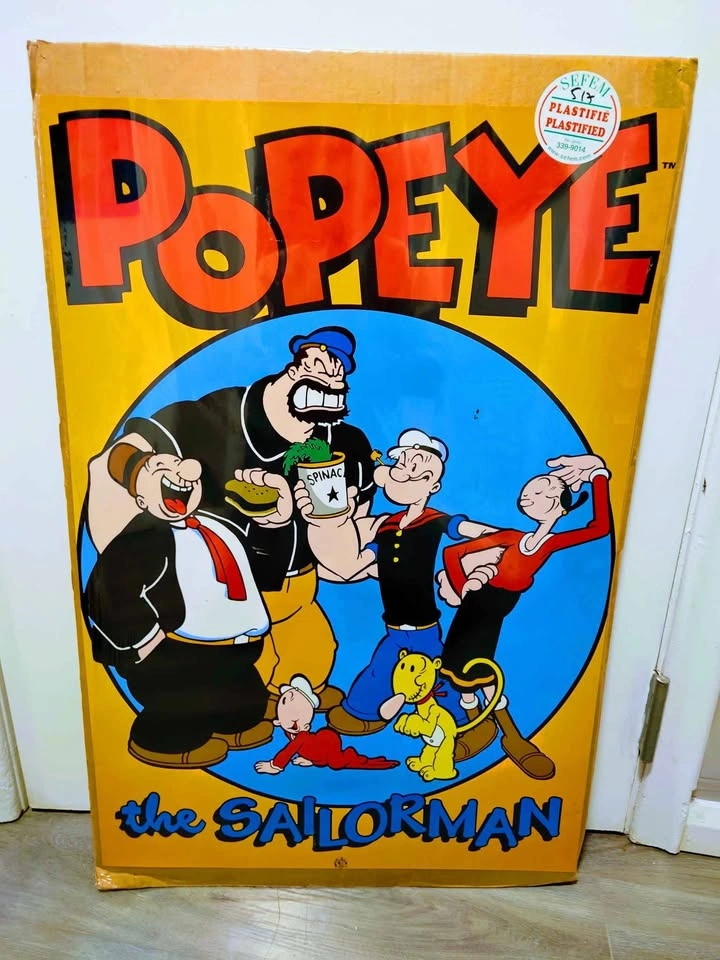Vintage Rare 1998 Original Popeye The Sailor Man Poster