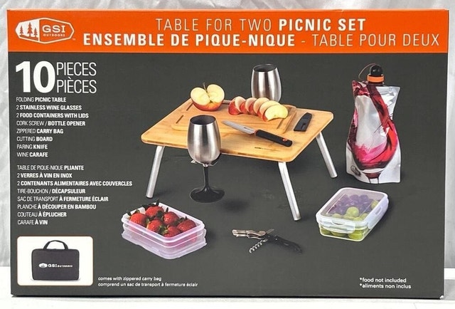 NEW GSI Outdoors Table for Two Picnic Set - photo 4