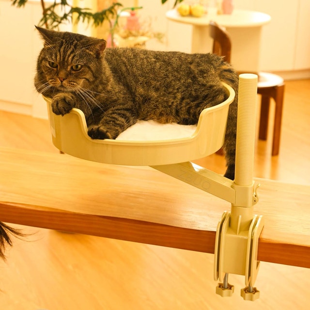 NEW Cat Bed Hammock Desk with Pet Mat, 360° Rotation