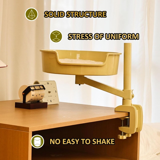 NEW Cat Bed Hammock Desk with Pet Mat, 360° Rotation - photo 4