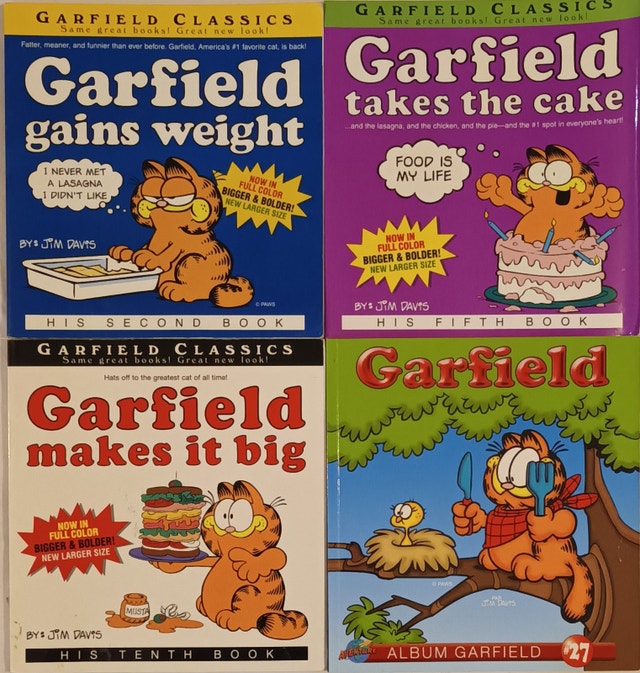 Vintage Garfield Comic Strip Series Books by Jim Davis