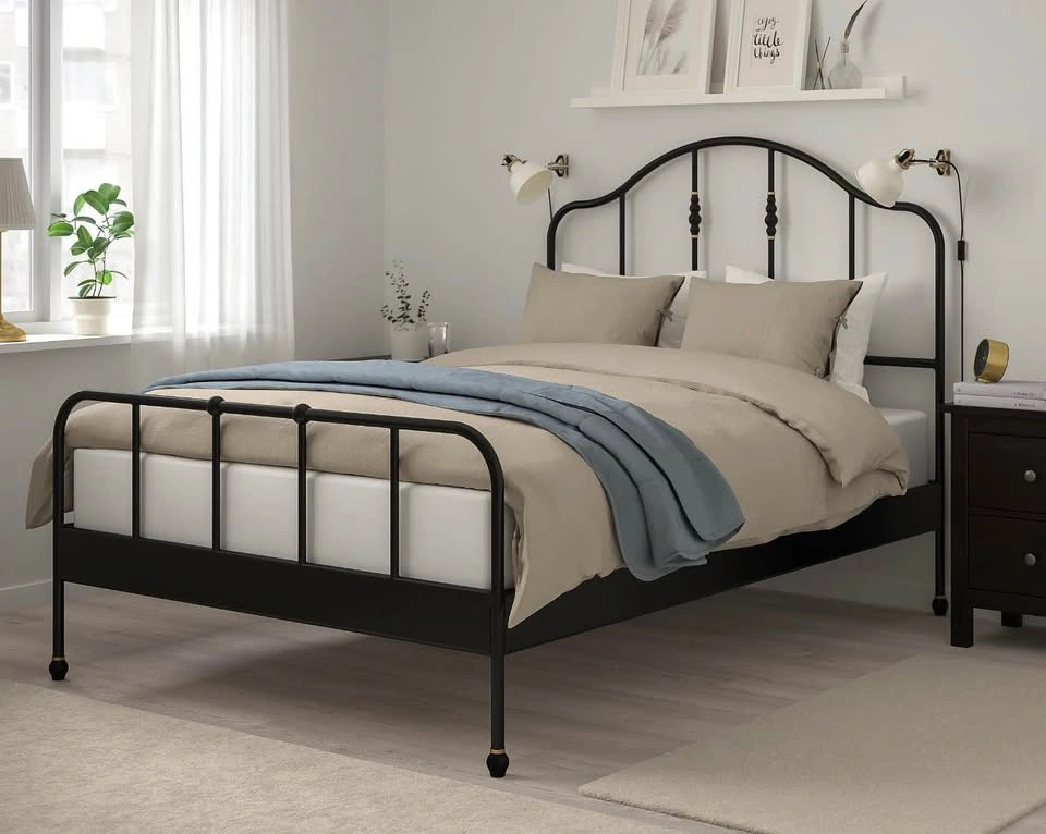 IKEA SAGSTUA Queen Bed Frame – Black