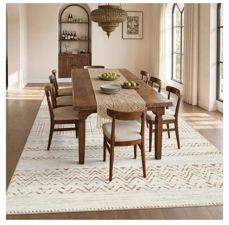 Brand new 9x12 Area Rugs Washable Boho Living Room Rug - photo 5