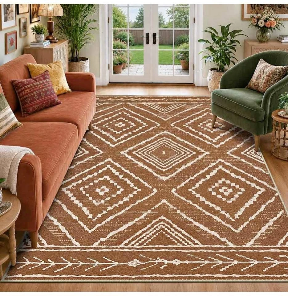 Brand new 8x10 Area Rugs Southwest Western Washable Rug