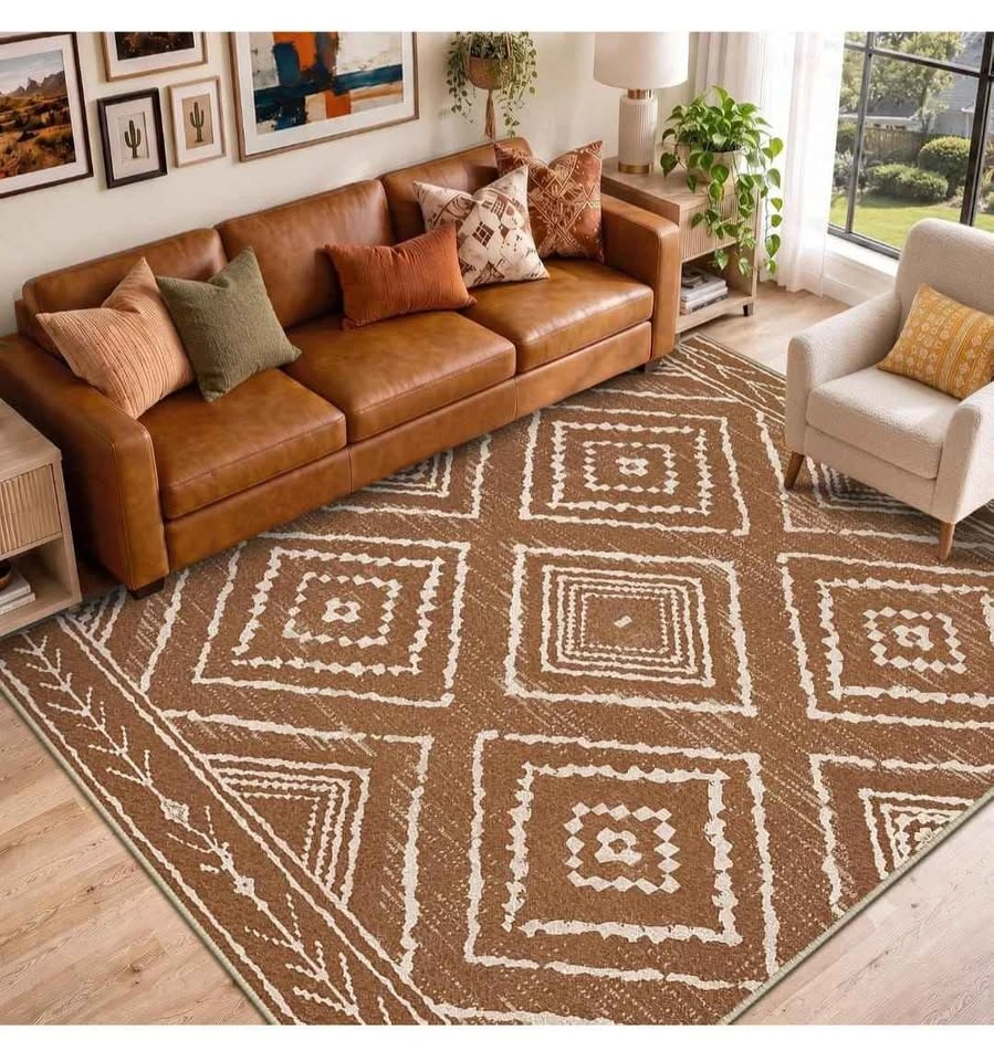 Brand new 8x10 Area Rugs Southwest Western Washable Rug - photo 2