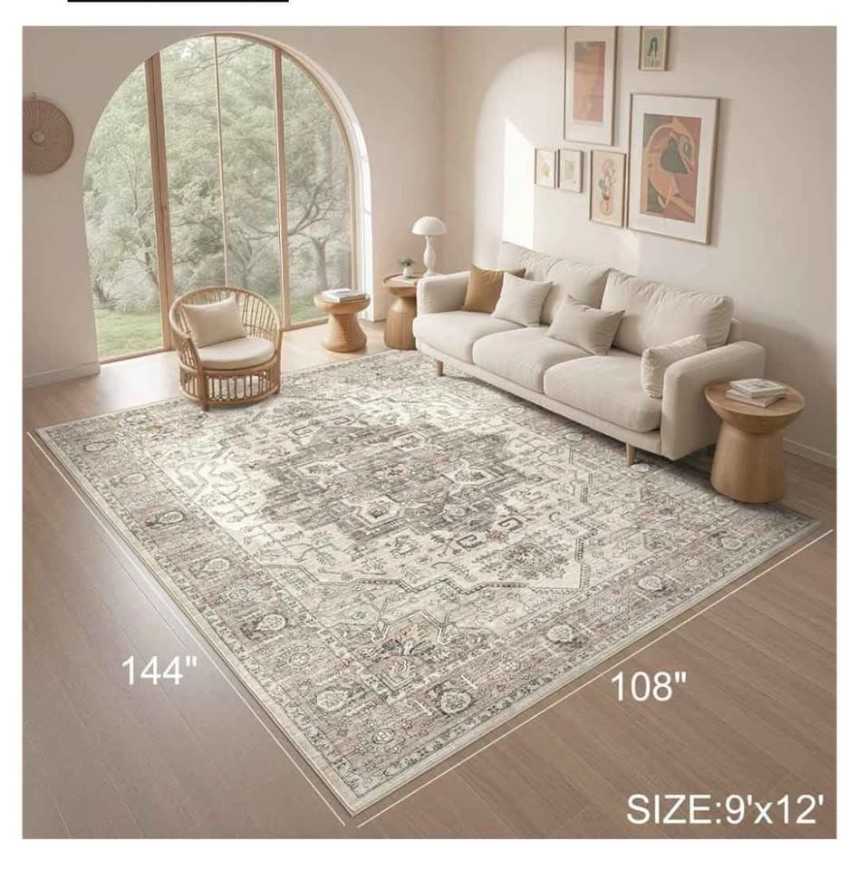 Brand new 9x12 Area Rugs, Washable Non-Slip Soft Carpet - photo 2