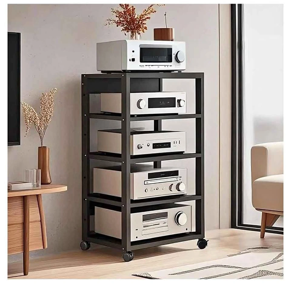 5 Tier AV Media Stand Audio Rack Tower