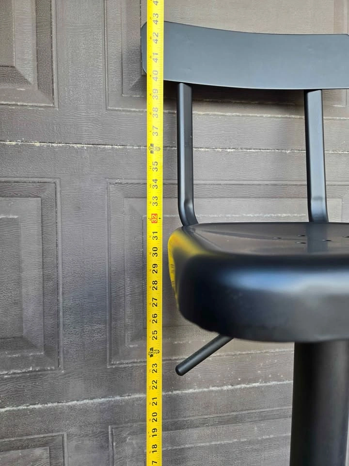 Matte Black Adjustable Bar / Counter Stools - photo 5