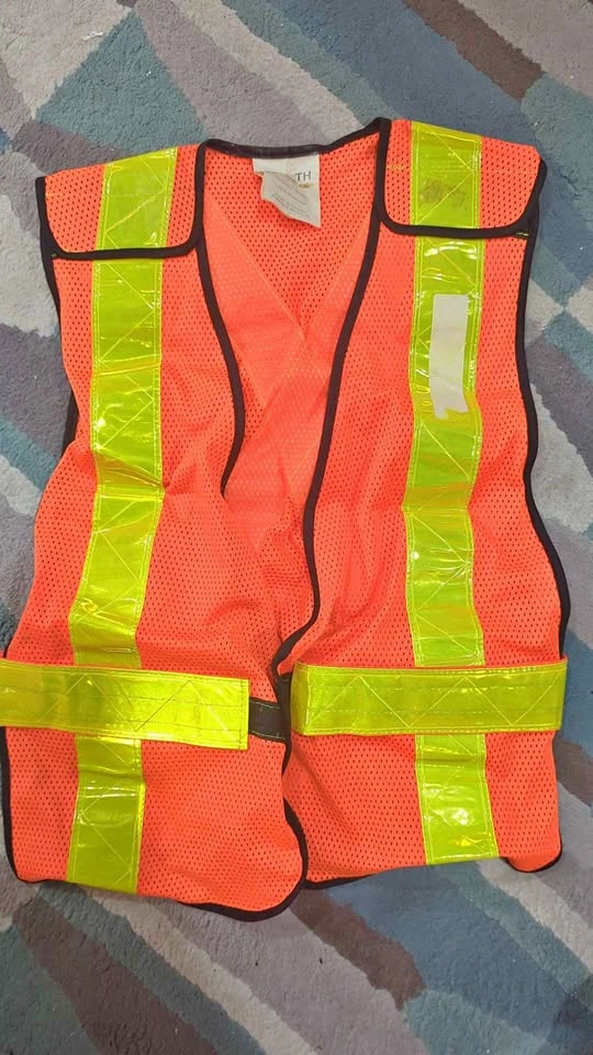 High-Visibility Orange Safety Vest