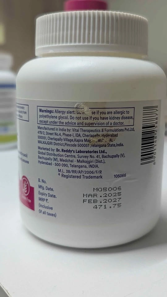 Lax-A-Day and Dr. Reddy's Polyethylene Glycol 3350 Laxative - photo 3