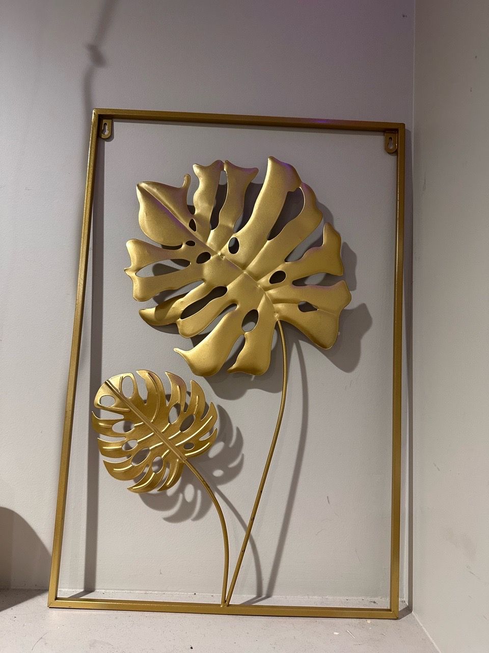 CAMBOS Gold Metal Monstera Leaf Wall Art - photo 3