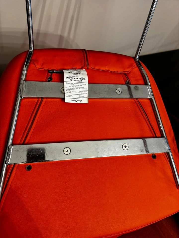 Orange Leather Armchair - photo 4