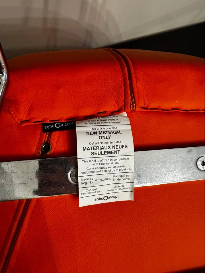 Orange Leather Armchair - photo 5