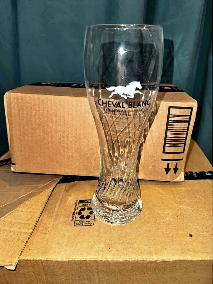 Set of 6 Le Cheval Blanc 0.5L Beer Glasses