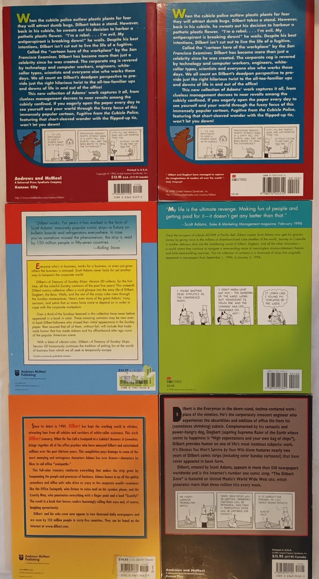 Vintage Dilbert Comic Strip Series Books by Scott Adams - photo 2