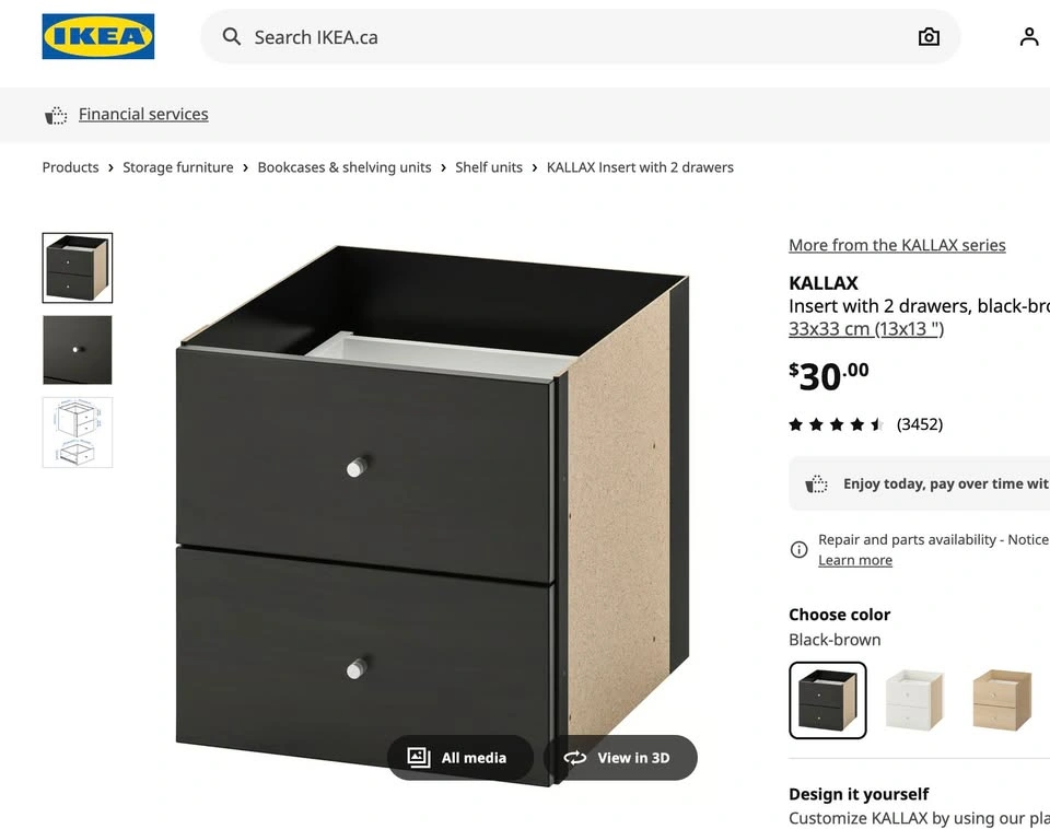 IKEA KALLAX Shelf with 2 Doors & 2 Drawers - photo 3