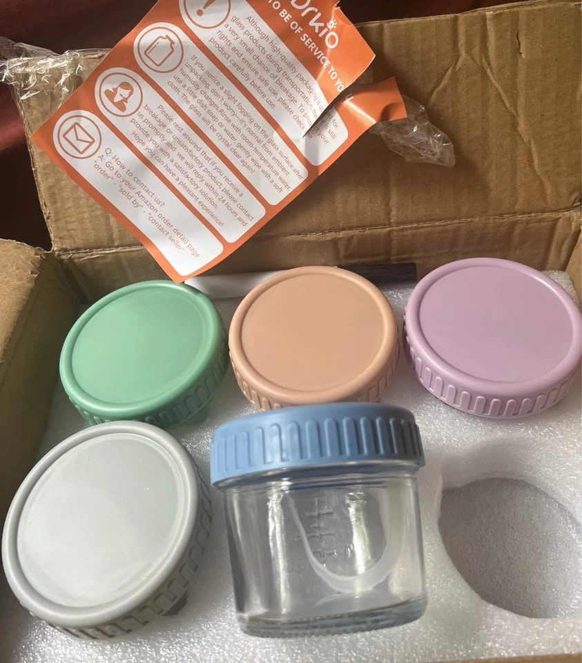 RowinsyDD 5 Pack Glass Baby Food Jars - photo 2