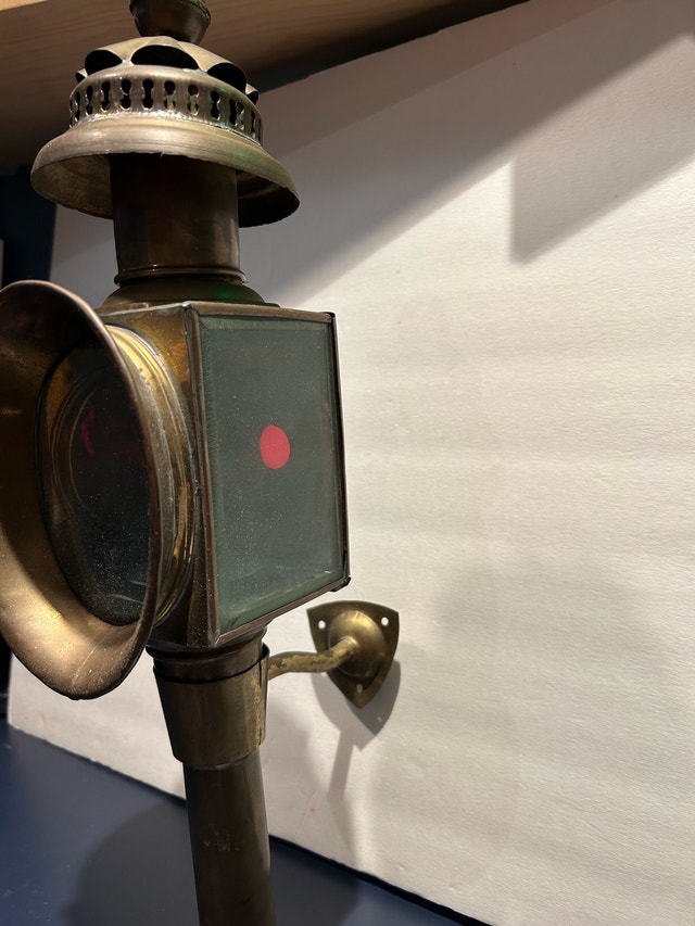 Vintage Brass Carriage Lantern - Late Victorian/Edwardian era - photo 2