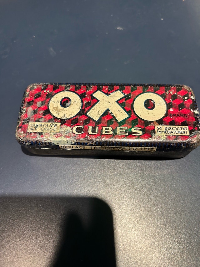 Vintage OXO Cubes Tin