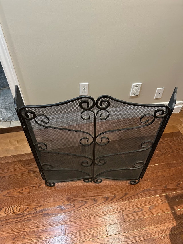 Decorative Wrought Iron Fireplace Screen - photo 2