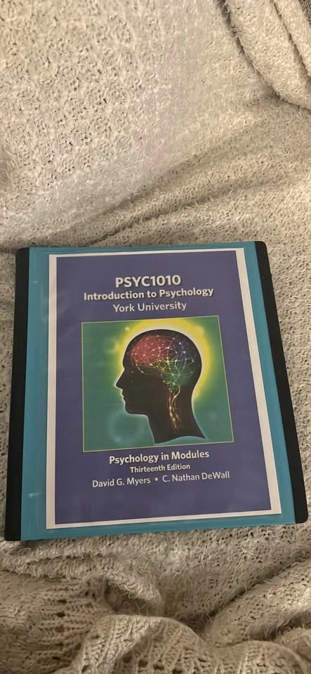 PSYC1010 Psychology in Modules 13th Edition - York University