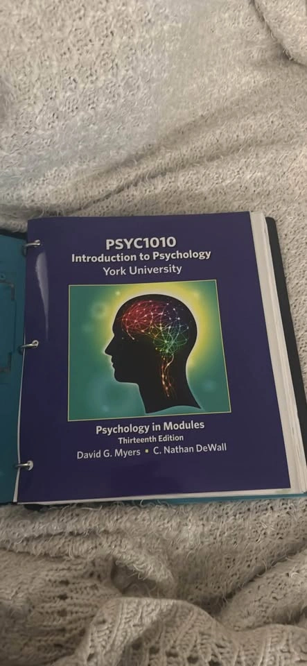 PSYC1010 Psychology in Modules 13th Edition - York University - photo 2