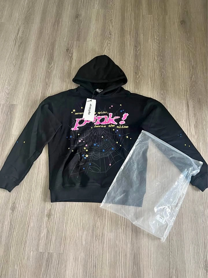 Sp5der P*nk! Black Hoodie