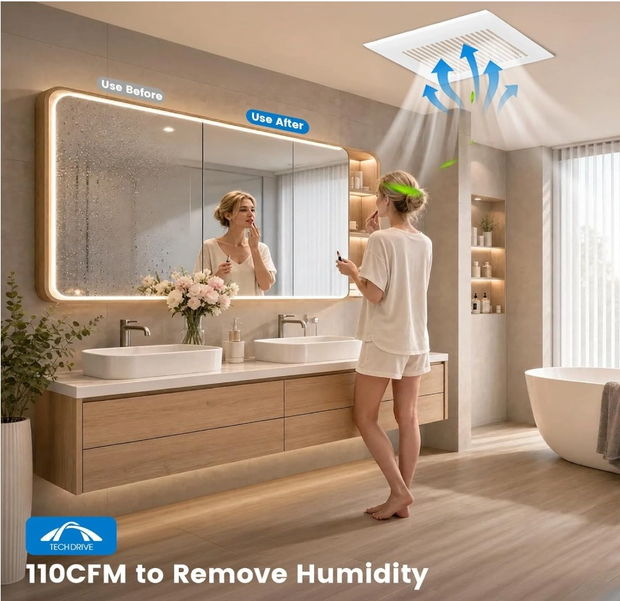 BRAND NEW: Tech Drive Quiet Bathroom Exhaust Fan (110 CFM) - photo 5