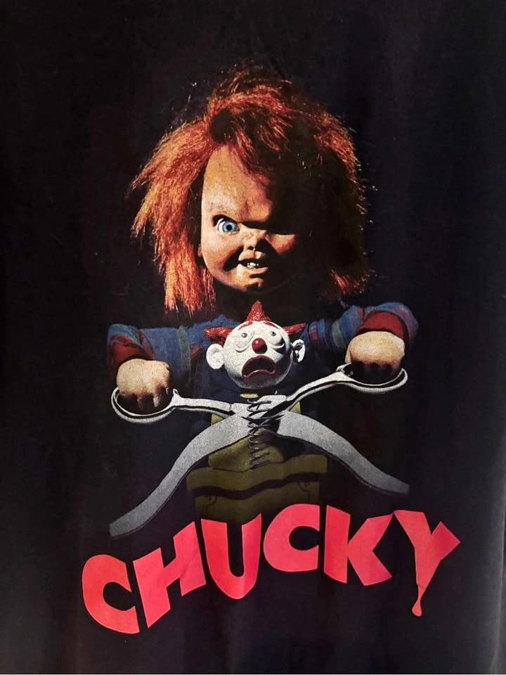 Chucky Horror Movie Graphic T-Shirt Black XL Universal Studios