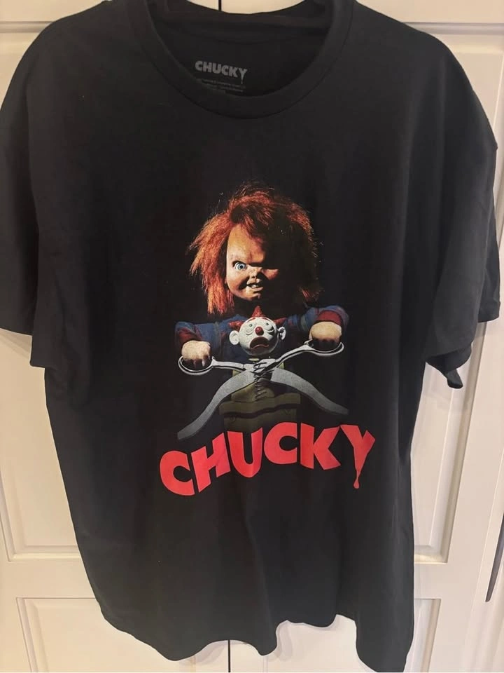 Chucky Horror Movie Graphic T-Shirt Black XL Universal Studios - photo 2