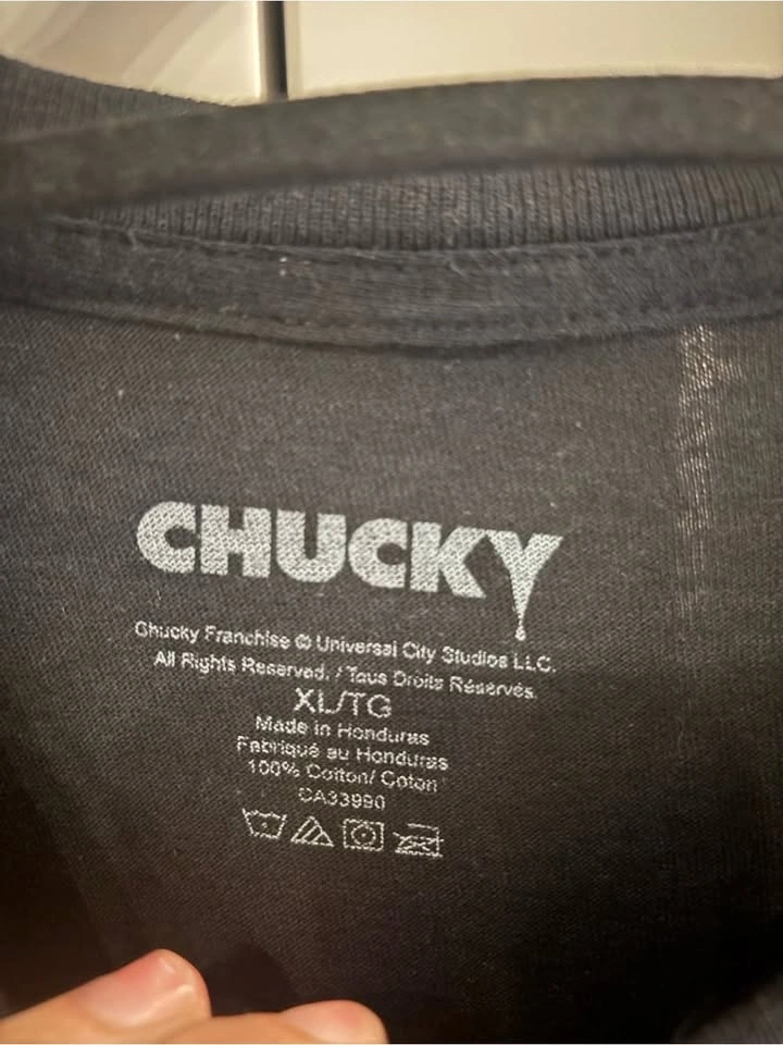 Chucky Horror Movie Graphic T-Shirt Black XL Universal Studios - photo 3