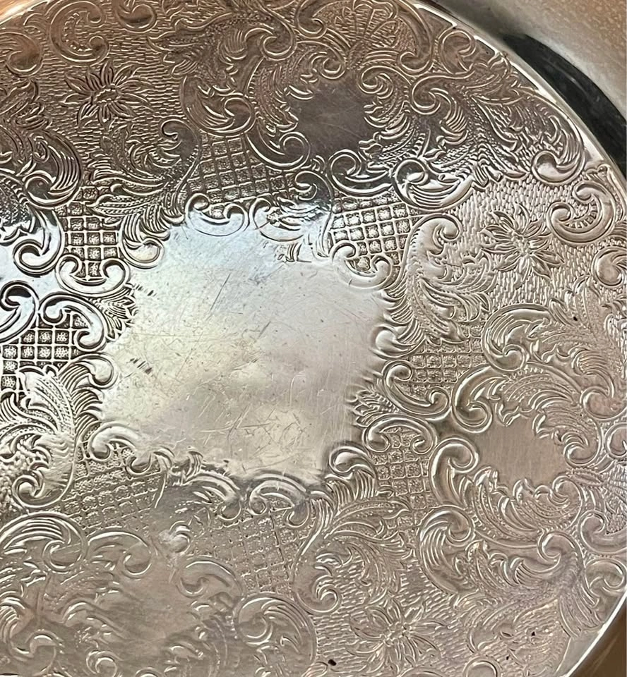 Old English Reproduction E.P.ON Copper 2515 Silver Plated Tray - photo 5