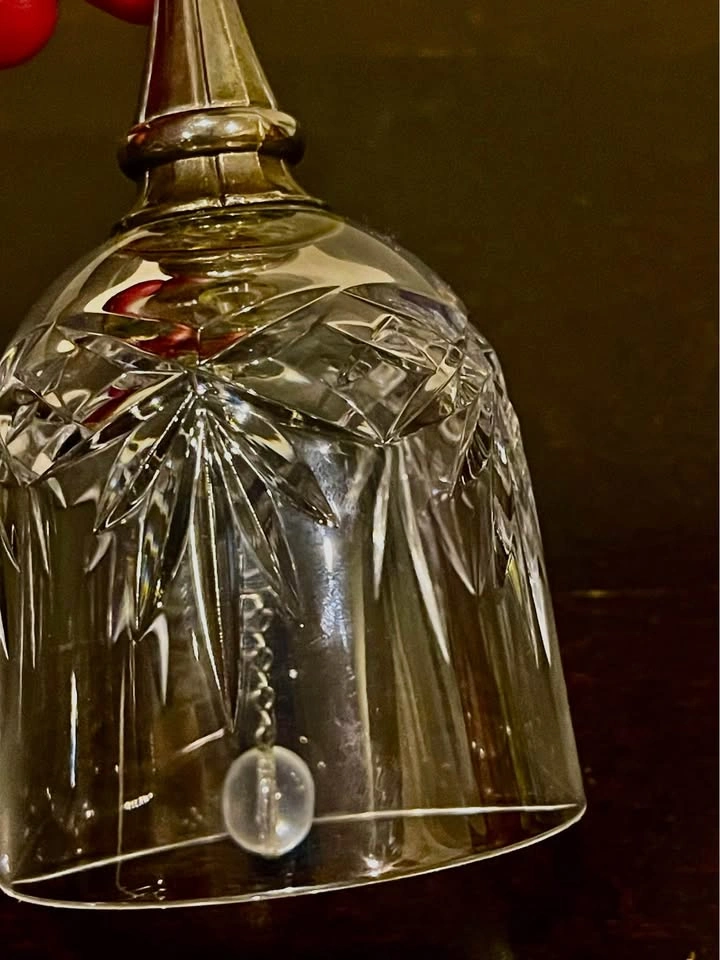Vintage Royale County Crystal Glass and Silver Plated Bell - photo 4