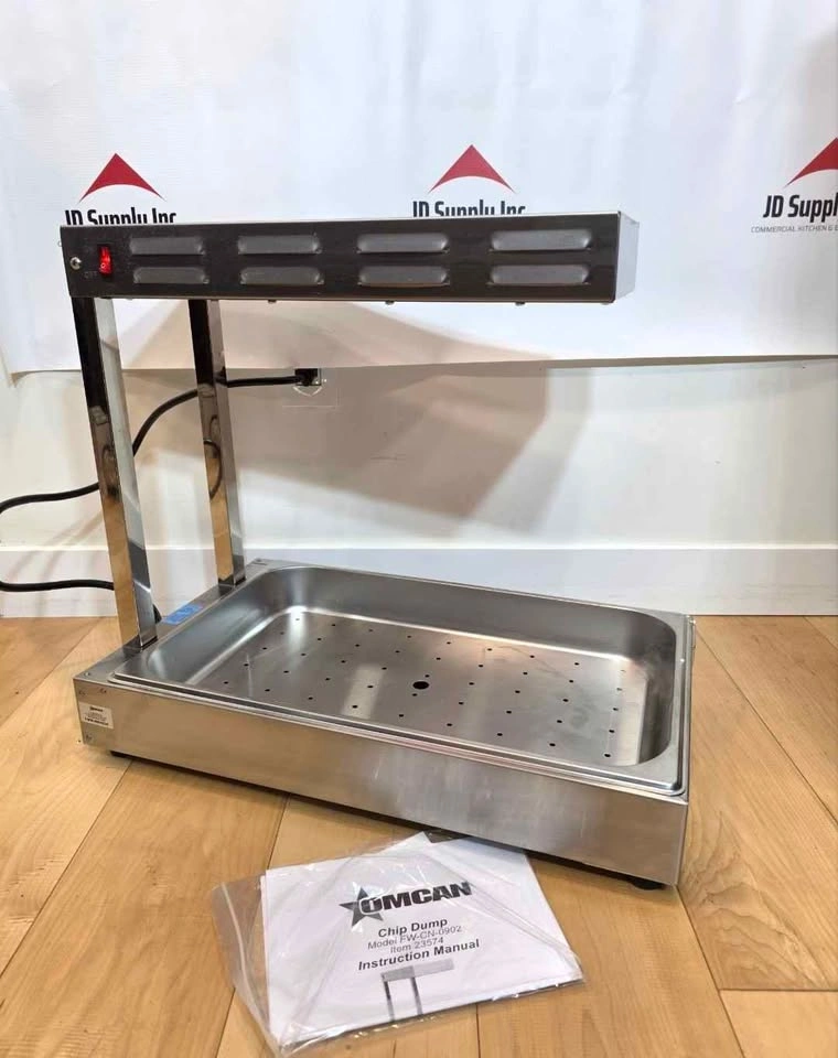 Omcan 13" Commercial Chip Dump / Food Warmer For Sale - photo 2