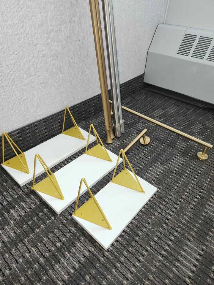 🇨🇦  Vanity Mirror bathroom set Golden accent- all for 80$ - photo 3